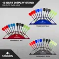 Mission Station 12 - Acrylic Darts Display - Blue