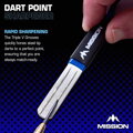 Mission Diamond Point Sharpener Blue