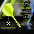 Winmau piórka Fusion Yellow No.6