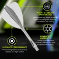 Winmau piórka Fusion Arrow Clear