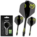Winmau piórka Fusion MvG Design Black & Green No.2