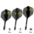 Winmau piórka Fusion MvG Design Black & Green No.2