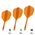 Winmau piórka Fusion Orange No.6