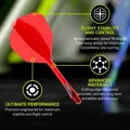 Winmau piórka Fusion Red No.6