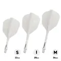 Winmau piórka Fusion Solid White No.6