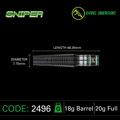 Winmau lotki Sniper Black 2 soft 20g