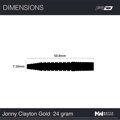 Red Dragon lotki Jonny Clayton Gold steel 24g