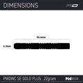 Red Dragon lotki Peter Wright Snakebite Double World Champion SE Gold Plus steel 22g