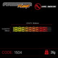 Winmau lotki Firestorm Flame stell 26g