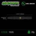 Winmau lotki Sniper Black steel 22g