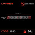 Winmau lotki Cypher steel 26g