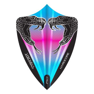 Red Dragon piórka Hardcore Snakebite Pink & Blue Freestyle