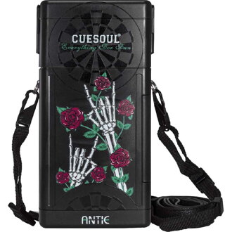 Cuesoul pokrowiec Antie Printed Rose Black