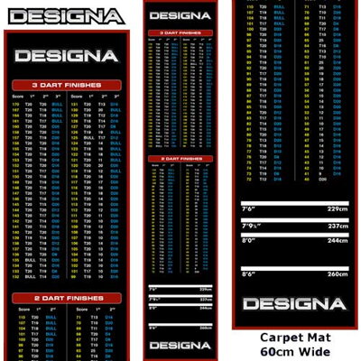 Designa dywan Checkouts Carpet Dart Mat Red