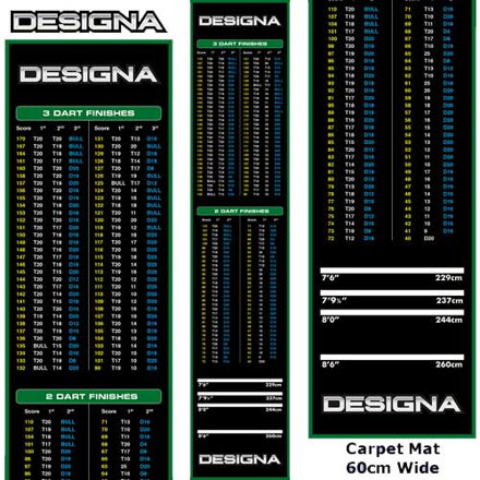 Designa dywan Checkouts Carpet Dart Mat Green