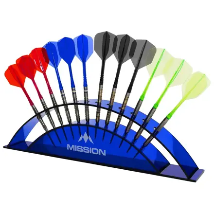 Mission Station 12 - Acrylic Darts Display - Blue
