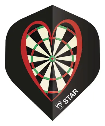 Bulls piórka B-Star Heart Dartboard No.2