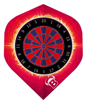 Bulls piórka Motex Dartboard Red No.2