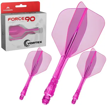 Mission piórka Force 90 Vortex Neon Pink No.6