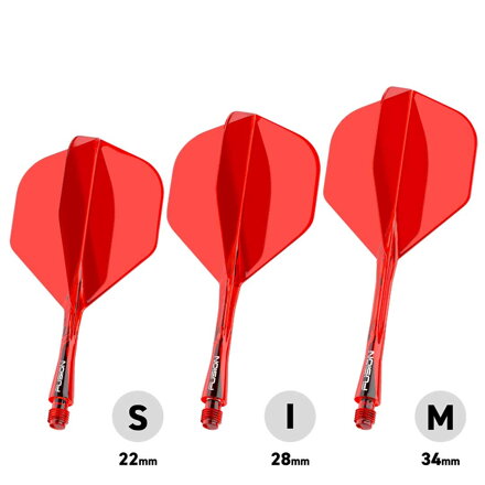 Winmau piórka Fusion Red No.2