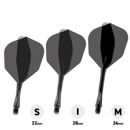 Winmau piórka Fusion Black No.6