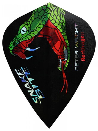 Red Dragon piórka Peter Wright Snakebite Holographic kite RD4