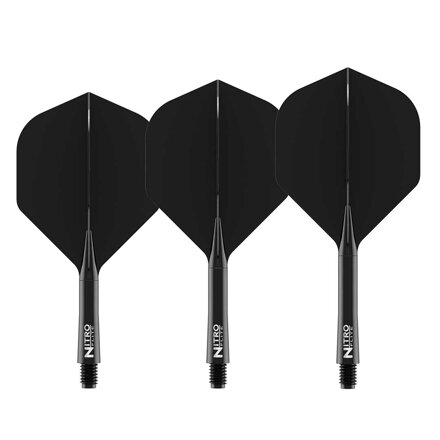Red Dragon piórka Nitro Flite Black & Black