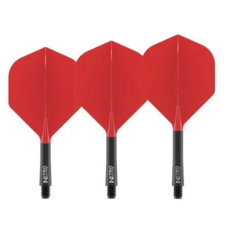 Red Dragon piórka Nitro Flite Black & Red