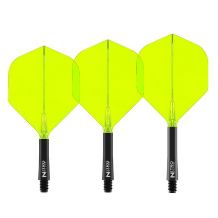 Red Dragon piórka Nitro Flite Black & Yellow