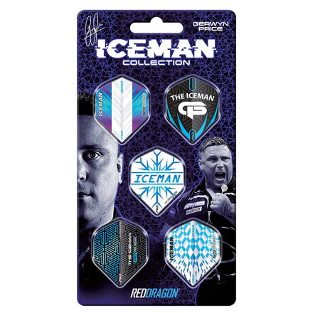 Red Dragon zestaw piórek Gerwyn Price Iceman Collection