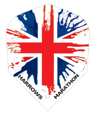 Harrows piórka Marathon Union Jack Paint Splat No.6