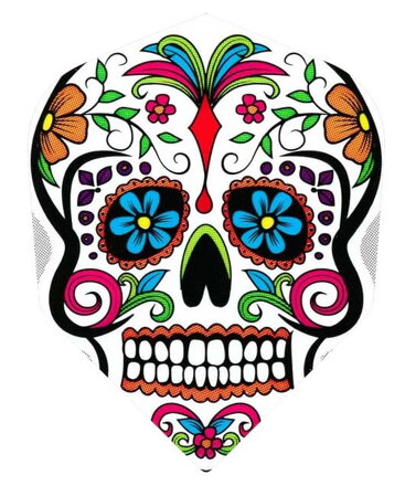 Harrows piórka Quadro Coloured Skull No.6
