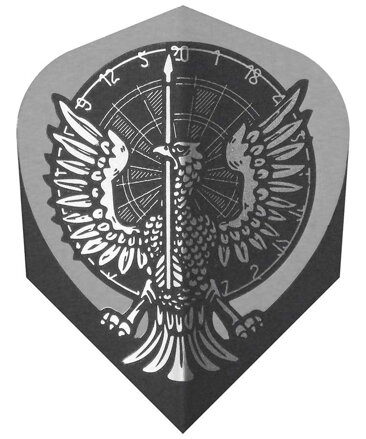 Harrows piórka Quadro Silver Dartboard No.6