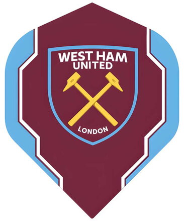 West Ham United FC Dart Flights Oficial Lcenced No.2 Geo