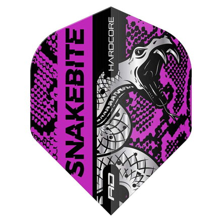 Red Dragon piórka Peter Wright Snakebite Coiled Snakesin Purple