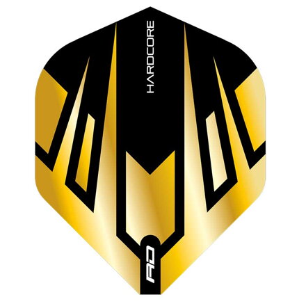 Red Dragon piórka Hardcore Premium Gold & Black Tribal