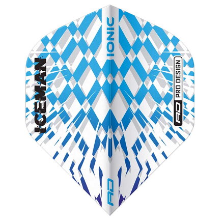 Red Dragon piórka Gerwyn Price Blue & White Burst