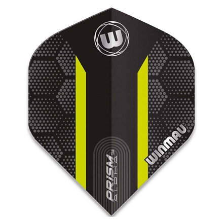 Winmau piórka Prism Alpha Black & Green Hexagon