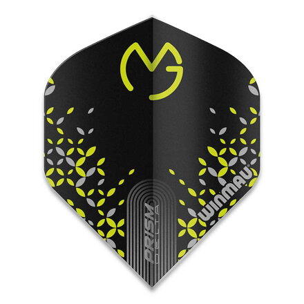 Winmau piórka Prism Delta MvG Black, Green & Grey