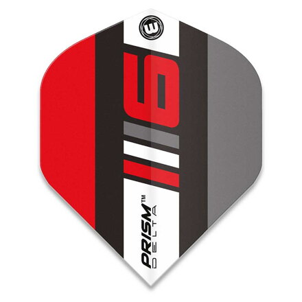 Winmau piórka Prism Delta Blade 6 Red & Grey