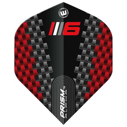 Winmau piórka Blade 6 Prism Alpha Black & Red