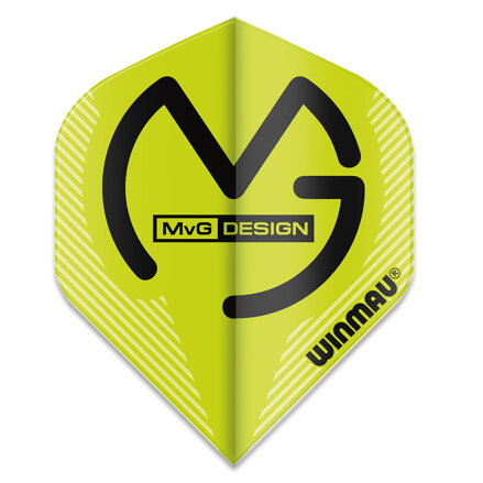 Winmau piórka Mega Standard MvG Green