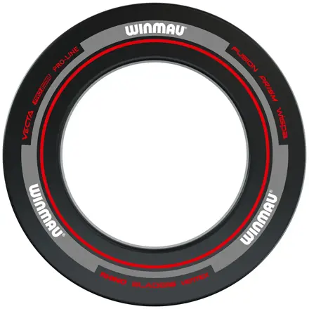 Winmau Advance Black and Red Dartboard Surround