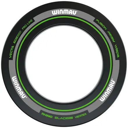 Winmau Advance Black and Green Dartboard Surround