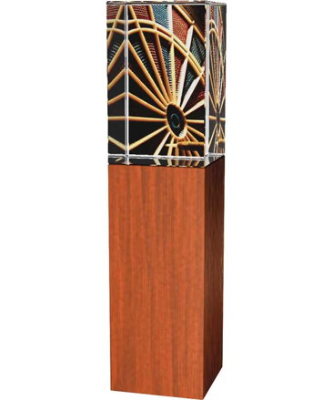 Szklane trofeum - połączenie szkła i drewna CR4021M20