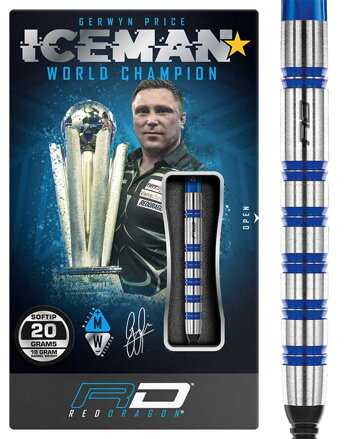 Red Dragon lotki Gerwyn Price Iceman Challenger soft 20g