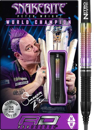 Red Dragon lotki Peter Wright World Champion soft 20g