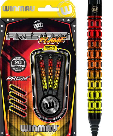 Winmau lotki Firestorm Flame Paralel soft 20g