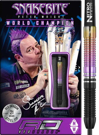 Red Dragon lotki Peter Wright World Champion steel 21g