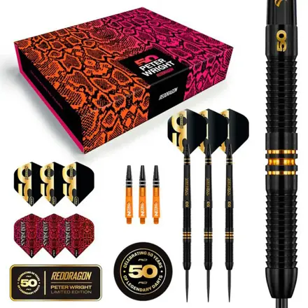 Red Dragon lotki Peter Wright 50 Year steel 21g
